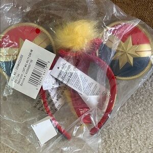 Disney Captain Marvel Mickey Ears Headband New in bag - NWT